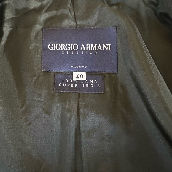 Giorgio Armani Charcoal Grey Wool Blazer ITA 40 US 8 - Picture 7 of 8